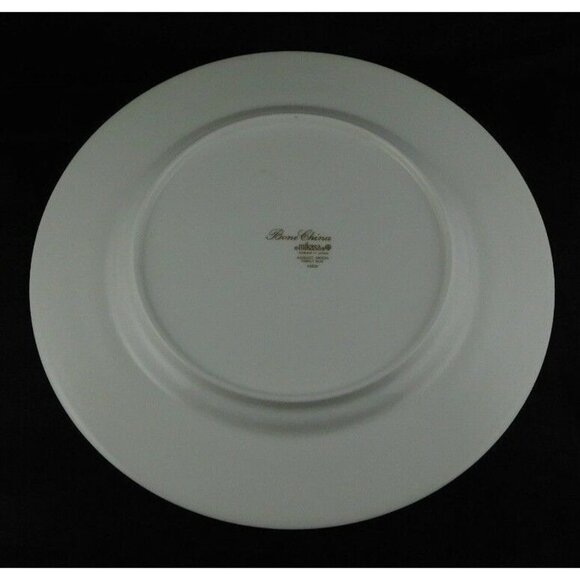 Mikasa August Moon Cobalt Blue Bone China Dinner Plate 10 3/4" Floral Design - Picture 4 of 5